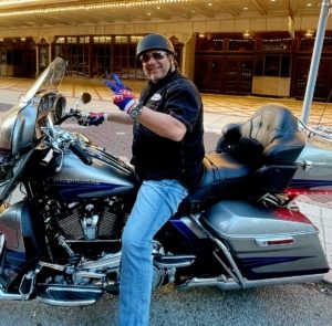 Mike Marchky on Harley-Davidson